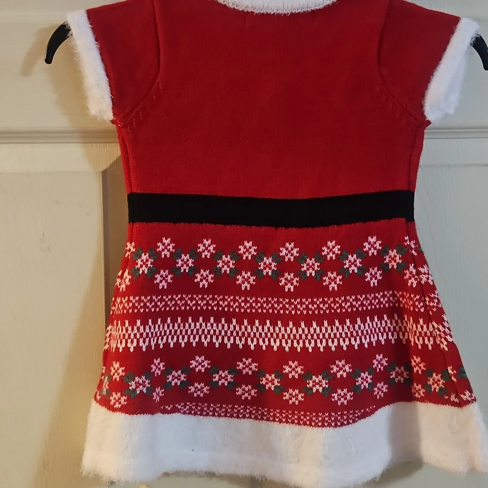 33 DEGREES TODDLER CHRISTMAS SWEATER DRESS: RED: NEW WITH TAGS: SIZE 2T